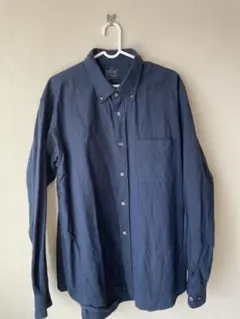 XL ダークグレー 長袖シャツ 100%コットン