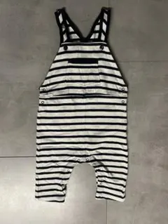 プチバトー　ボーダー　サロペット　ロンパース　18M