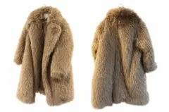 H&M ベージュ ファーコート US XSのサムネイル