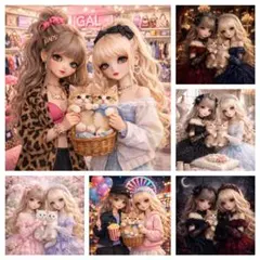 パネル生地　女の子【SALE対象外】