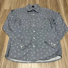 モンベル WIC.ライト プリント ロングスリーブシャツ メンズ　Ｓ