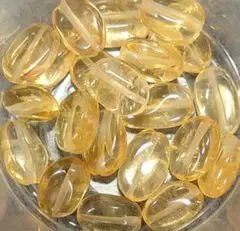 B304　シトリン　タンブル　7.5〜9ミリ