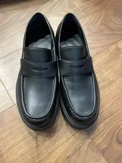 27.0cm GUチャンキーソールローファー 黒 ブラック