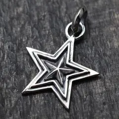HM ファスナーチャーム ジップアクセサリー シルバー スター 十字星