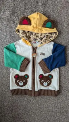 ミキハウス　パーカー　トレーナー　プッチー　なりきり　80cm