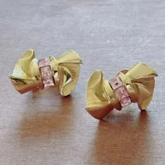 大ぶり　GIVENCHY ヴィンテージ　カラーストーン　ピアス