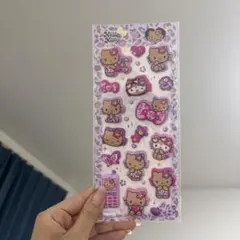 サンリオ 日焼けキティ ぷくぷくシール マシュマロシール ボンボンドロップ