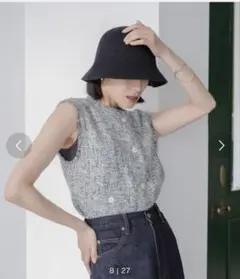 ツイード ベスト