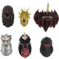 ゴジラモンスターヘッドマグネット6体コンプリートセット