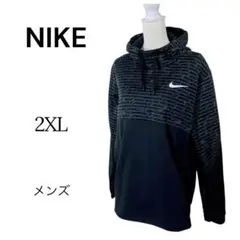 NIKE メンズ 長袖 スエットパーカー【2XL】黒 DRI-FIT