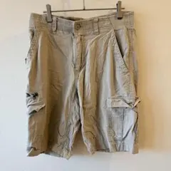 カーゴハーフパンツ ベージュ 小さな穴あり　キャンプ　アウトドア　size32