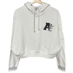 アディダス ディズニー パーカー プルオーバー ショート L 白