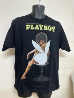 PLAYBOY x atmos pink Big T-shirt BLACKのサムネイル