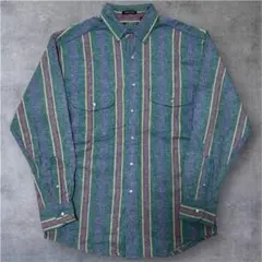Eddie Bauer 80s後期 長袖シャモアクロスシャツ M