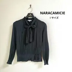 美品 NARACAMICIE ナラカミーチェ ボウタイブラウス ブラックのサムネイル