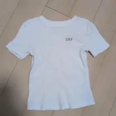 GAP リブ編み ホワイトTシャツ 半袖