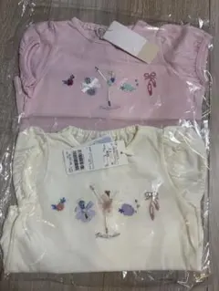 【新品】プティマイン バレエモチーフ Tシャツ 半袖 セット