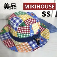美品 ミキハウス★ホットビスケッツ★ 帽子 日よけ バケハ バケットハット SSのサムネイル