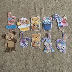 ダッフィフレンズ　アイロンワッペン10個セット