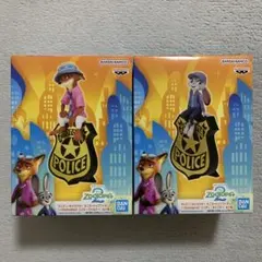 モニタートップフィギュア　ズートピア　ニック・ワイルド　ジュディ・ホップス