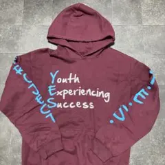 パーカー　古着　ワインレッド　ヴィンテージ　e12