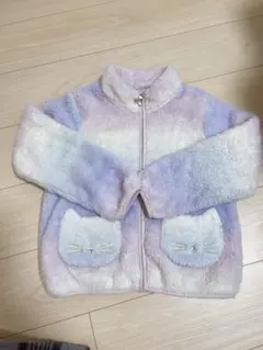 フリースジャケット 猫耳ポケット付き 100cm以上