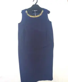 ネイビービジュー付きドレス 3PIECE