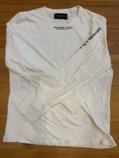 Abercrombie & Fitch 長袖Tシャツ M ホワイト