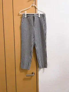 チェック柄カジュアルパンツ GU