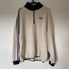 オーバーサイズハーフジップ　フリースプルオーバー