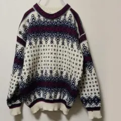 80s DALE OF NORWAY ノルディックニットセーターユーロビンテージ
