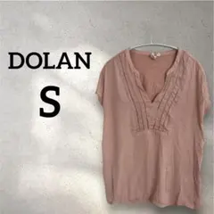 DOLAN 【S】Vネック Tシャツ ピンク