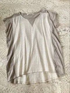再再値下　美品　ピュアルセシン　pual ce cin レース切替♪チュニックのサムネイル
