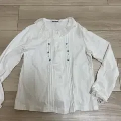 ファミリア　ブラウス　長袖　120 刺繍　りぼん ファミリア ブラウス 長袖 120 刺繍 りぼん