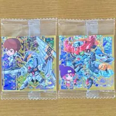 ガンダム シールウエハース4 νガンダム GQuuuuuuX＆マチュ 2枚セット