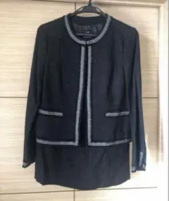 23区 セレモニースーツ フォーマル セットアップ ツイード L 紺