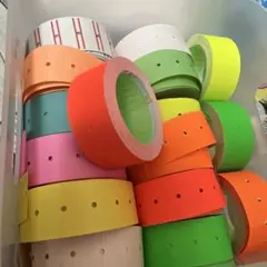 無地　カラーロールシール　ラベラー巻き売り　まとめ売り