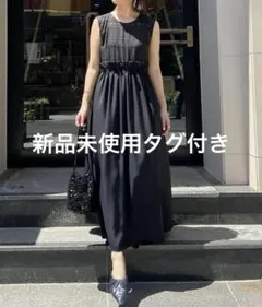 カプリシューレマージュ シアーチェックドッキングワンピース オケージョン