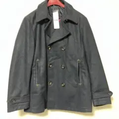 【新品】GUピーコート　ネイビー　X L