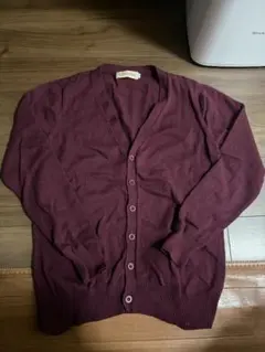 ボルドー Vネックカーディガン 制服 制服ディズニー