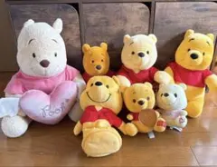プーさん ぬいぐるみ 7点セット レア くまのプーさん ディズニー 80th