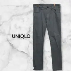 ユニクロUNIQLO ストレートパンツ チェック柄 L相当 美品 人気 630