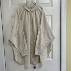 サマンサモスモス　ベージュ ロングシャツ