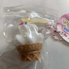 ソフトクリーム mini スクイーズ 열쇠 고리