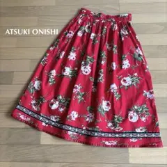 ATSUKI ONISHI ローズ柄スカート 花柄スカート ヴィンテージのサムネイル