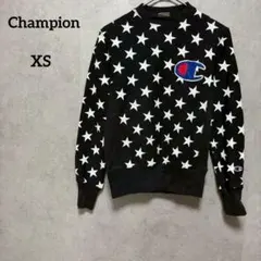 チャンピオン Champion 星柄 リバースウィーブ スウェット XS 黒のサムネイル