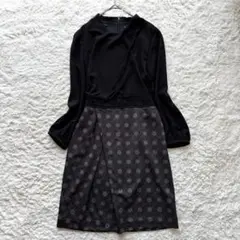 ✨美品✨ ヴィヴィアンタム　VIVENNE TAM 黒　ロングワンピース　 S