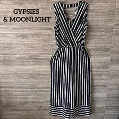 GYPSIES&MOONLIGHT◎オールインワン ストライプ柄 美品 パンツ