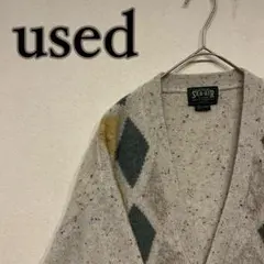 アーガイル カーディガン