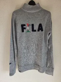 美品FILA ゴルフ タートルネックセーター グレー